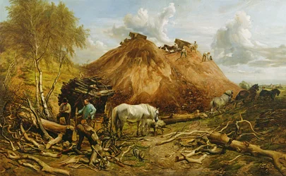 Rautatien raivaus, 1880